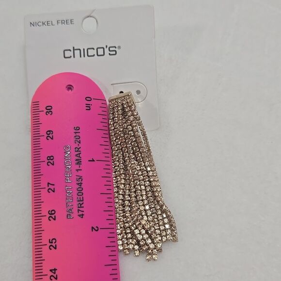 Chico's Gold Tassel Earrings - Picture 5 of 5